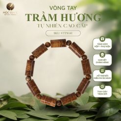 VÒNG TRẦM HƯƠNG TỰ NHIÊN BÔNG TRÚC DẦU