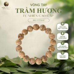 VÒNG TRẦM HƯƠNG TỰ NHIÊN TRẦM BANH CAM