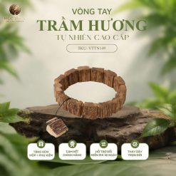 VÒNG TRẦM HƯƠNG TỰ NHIÊN LÁCH BÌ LÀO CẢ 2 MẶT