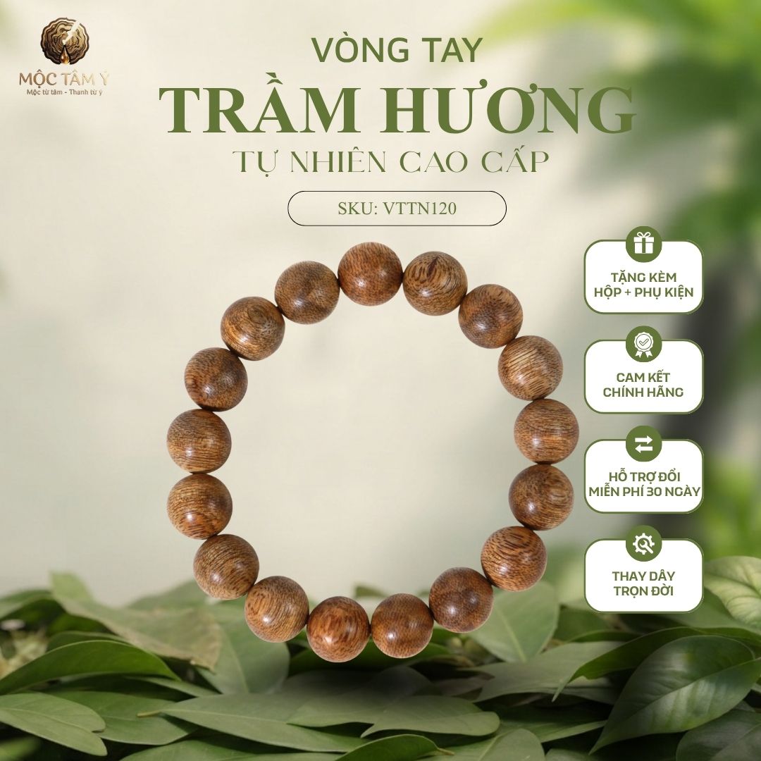 VÒNG TRẦM HƯƠNG TỰ NHIÊN TRẦM DẦU VIỆT NAM