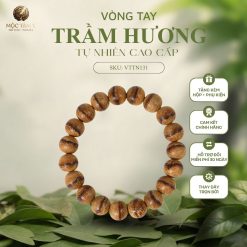 VÒNG TRẦM HƯƠNG TỰ NHIÊN TRẦM BÔNG DẦU INDO 10LY